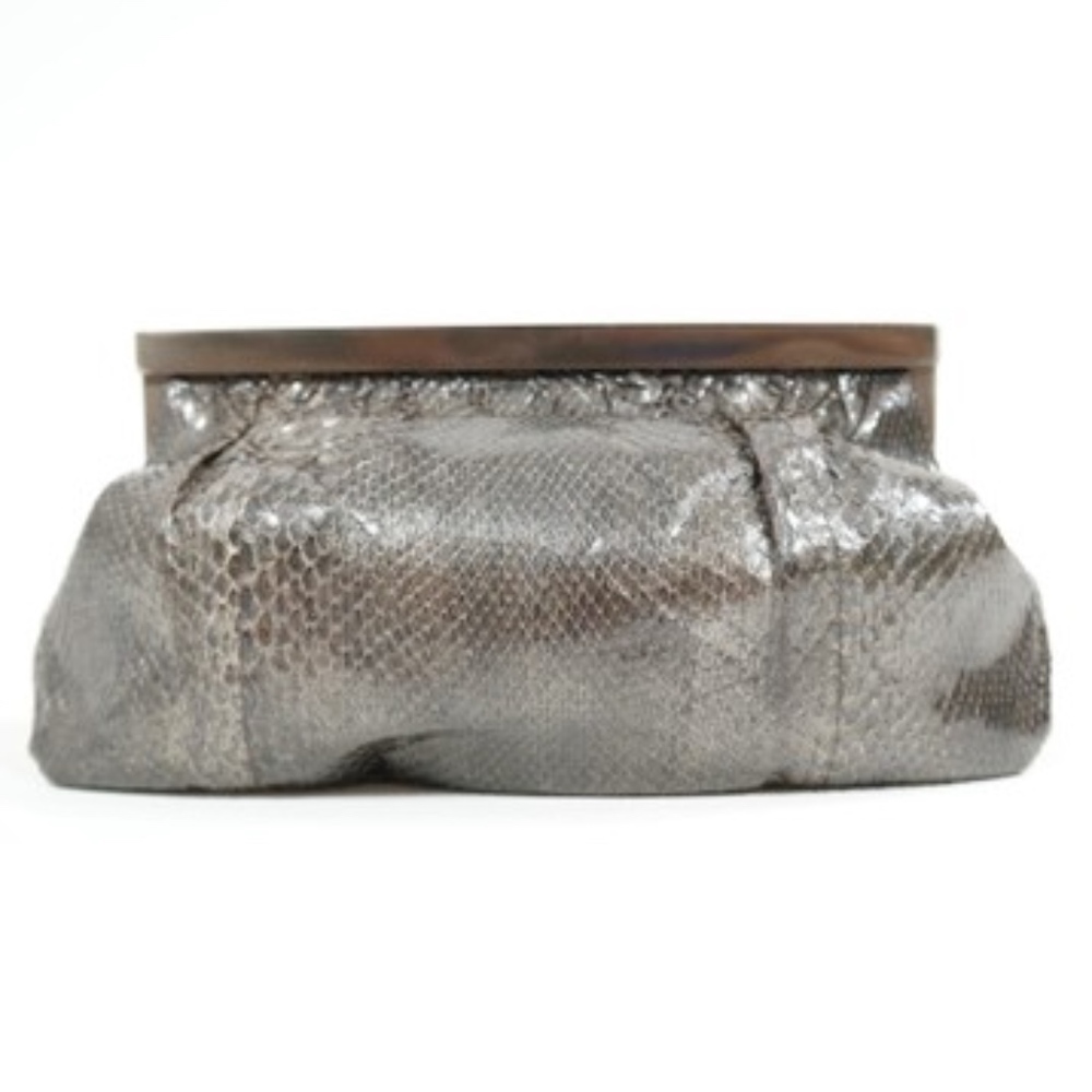 Armani Python Snakeskin Clutch